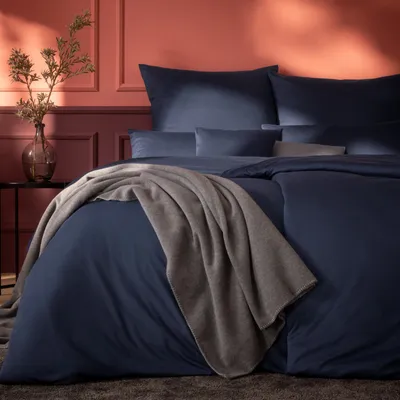 Pościel jersey Estella Takoma 6873-606 Indigo