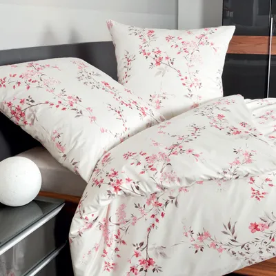 Pościel flanelowa Janine Davos 65036-01 Granatrose