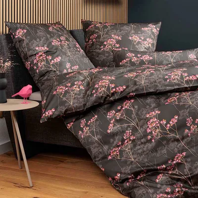 Pościel satyna bawełniana Janine Milano 45113-07 Braun Pink