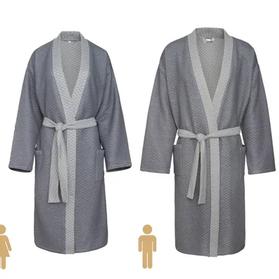 Szlafrok kimono Formesse 013-600-215 Jasny Antracyt S-XL