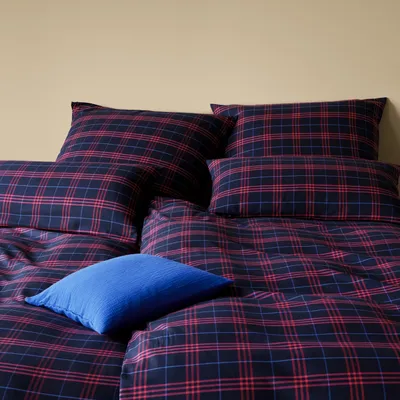 Pościel flanelowa Elegante Livingstone 26017-2 Blau-Rot