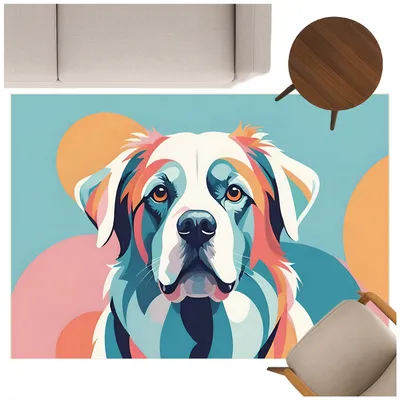 Dywan 3D Strado ColorDog 140x200 cm z efektem trójwymiarowym do pokoju dziecka lub gracza