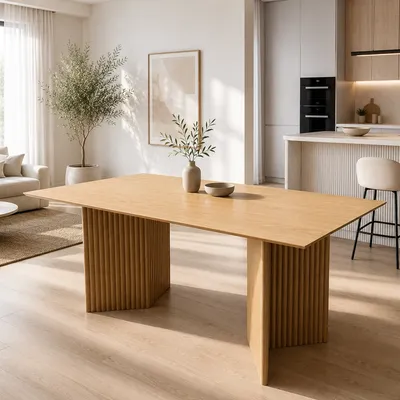 Stół prostokątny do jadalni drewniany MDF 180/90/75 ST2