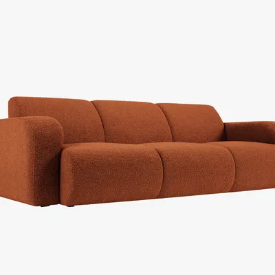 Sofa 3-osobowa brąz boucle 235/95/72 Molino Micadoni