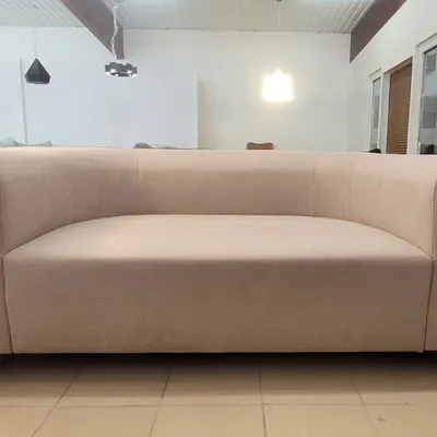 Sofa Beżowa, tapicerowana tkaniną 180/90/75 cm BOWEN