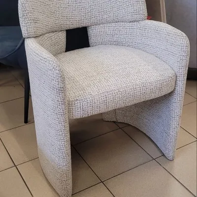 Fotel szary BLOCK tkanina strukturalna 84/63/62