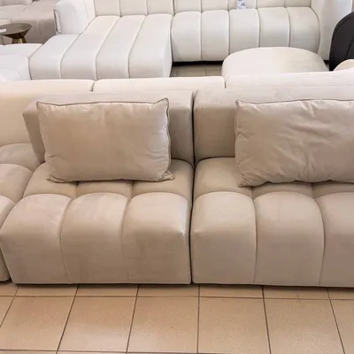 Sofa 3-osobowa Lorella 265/85/70 Szary Welur Christian Lacroix