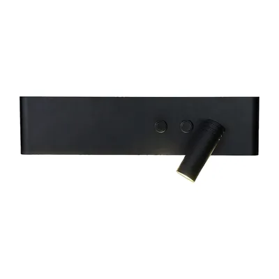 Kinkiet, lampka nocna Resort Czarny right 10W + 3W LED 4000K