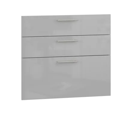 Front kuchenny 80/72 do szafki z szufladami D3S-80/82 popiel połysk MDF