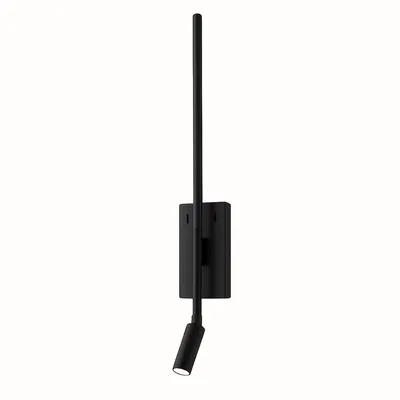 Kinkiet, lampka nocna Torch Czarny 6W+3W 4000K