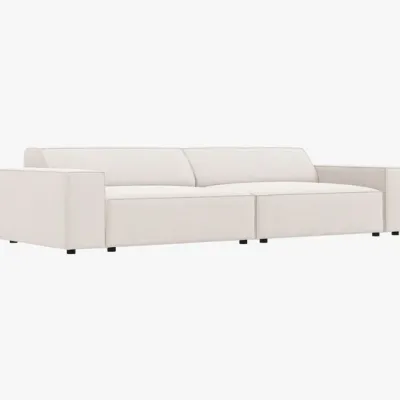 Sofa 4-osobowa jasny beż tkanina strukturalna 244x102x70 Jodie od Micadoni