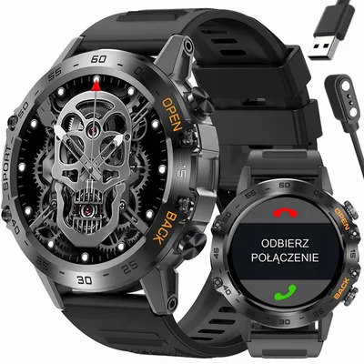 Smartwatch męski Gravity gt9-1 - wykonywanie połączeń, ciśnieniomierz (sg021a)