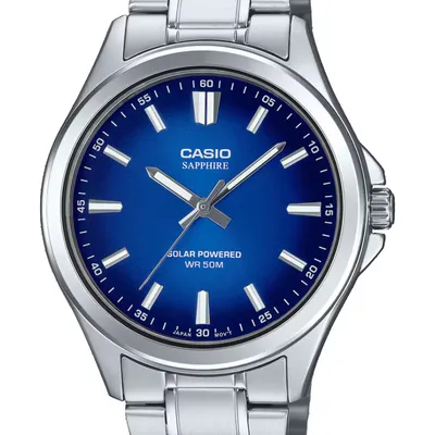 Zegarek męski Casio mts-rs100d-2a szafir solar + box