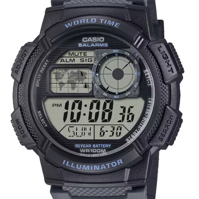 Zegarek męski Casio ae-1000w-8avef (zd073j) - world time + box
