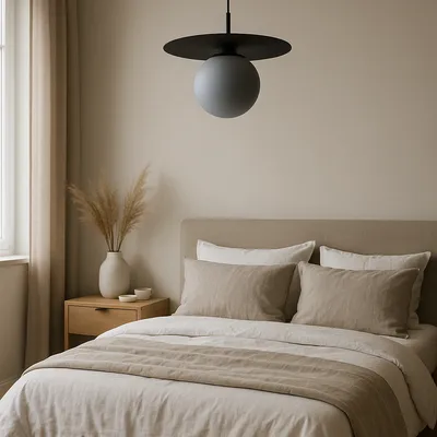 Lampa wisząca nowoczesna DOTTA z kloszem kulistym szklanym