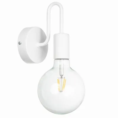Lampa ścienna kinkiet nowoczesny biały loft