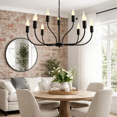 Lampa wisząca NORDLYN – nowoczesny żyrandol w stylu skandynawskim