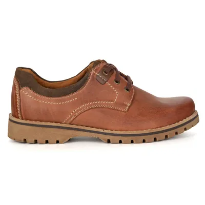 Buty męskie skórzane casual KOMODO 879 ceglane