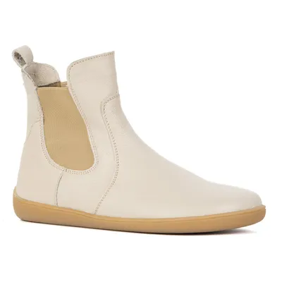 Damskie sztyblety barefoot zimowe Olivier 1797POL czarne skórzane