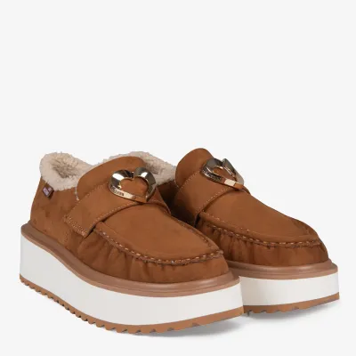 LOVE MOSCHINO półbuty damskie JA10426L0NJAW210 brązowe