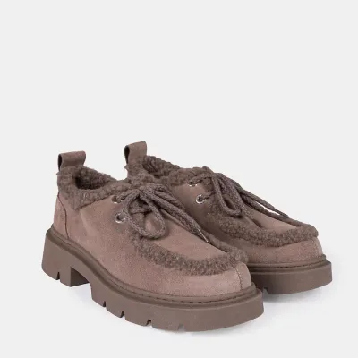 Inuikii półbuty damskie Mocabee Curly taupe