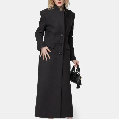 PINKO płaszcz wełniany Jacinta Cappotto szary