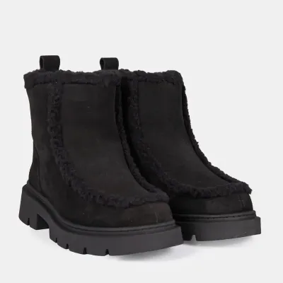 Inuikii damskie botki Biker Suede czarne