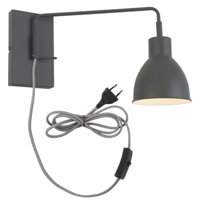 It's About RoMi - Lampa ścienna Nottingham szaro-zielona