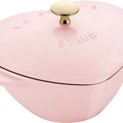 Staub - Garnek żeliwny serce 1,75L Różowy
