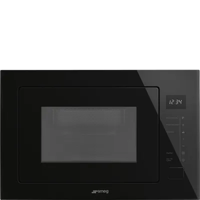 Smeg - Kuchenka mikrofalowa FMI025B3 Czarna