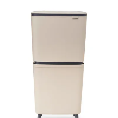 Brabantia - Kosz na śmieci do segregacji SortUp Hi 25+10+10 L Soft Beige