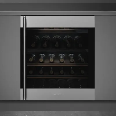 Smeg - Chłodziarka na wino do zabudowy CVI338RX1 Classica Stal nierdzewna