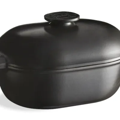 Emile Henry - Garnek owalny ceramiczny 4,5L Delight Czarny