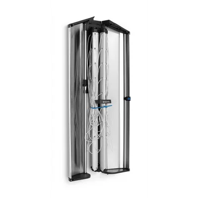 Brabantia - Suszarka WallFix 24 m z pokrowcem ochronnym / obudową ochronną - Metallic Grey