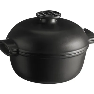 Emile Henry - Garnek okrągły ceramiczny 2,5L Delight Czarny
