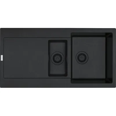 FRANKE - Zlewozmywak wbudowywany Maris MRG 651-97 Onyx / Czarny odpływ