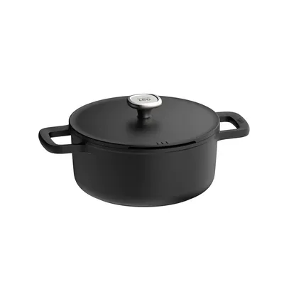 BergHOFF - Garnek non-stick z pokrywką Leo Phantom 24 x 11,5 cm, 4,3 L