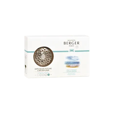 Maison Berger Paris - Dyfuzor do auta Honey comb z wkładem zapachowym Oceaniczna Bryza - Ocean Breeze Berger