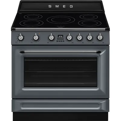 Smeg - Kuchnia wolnostojąca Victoria TR90IMGR Niebieskoszara