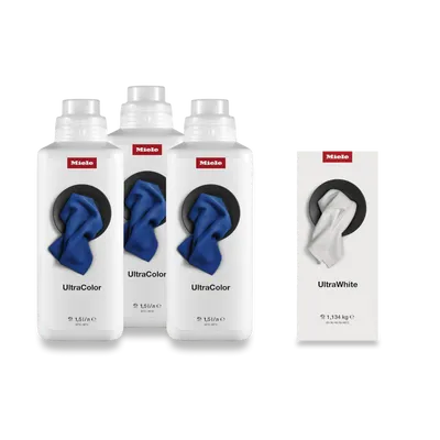 Miele - Półroczny zapas środka piorącego 3x UltraColor i 1x UltraWhite