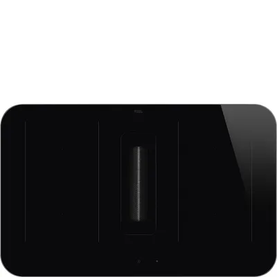 Smeg - Płyta indukcyjna z okapem zintegrowanym HHSL7844MB Isola Czarne szkło + ramka czarny mat