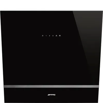 Smeg - Okap przyścienny KV26N Linea Czarne szkło