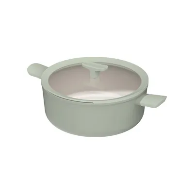 BergHOFF - Garnek z powłoką nieprzywierającą i pokrywką LEO BALANCE Eco Green 28 cm 6,2 L