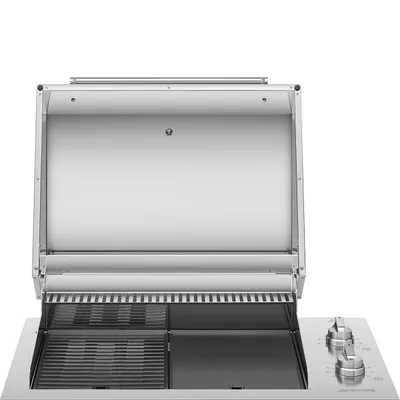 Smeg - Grill elektryczny do zabudowy BBQE90X Stal nierdzewna