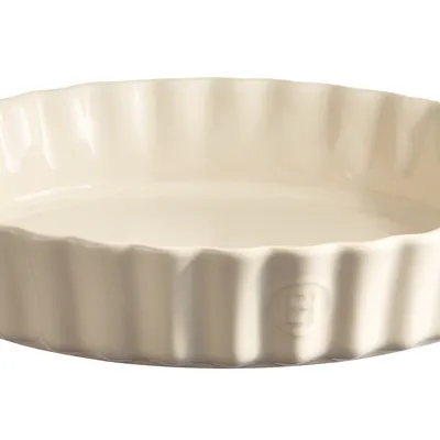 Emile Henry - Naczynie do tarty 24 cm Kremowe
