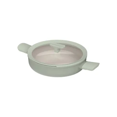 BergHOFF - Patelnia z dwoma uchwytami i pokrywką Leo Balance Eco Green 26 cm
