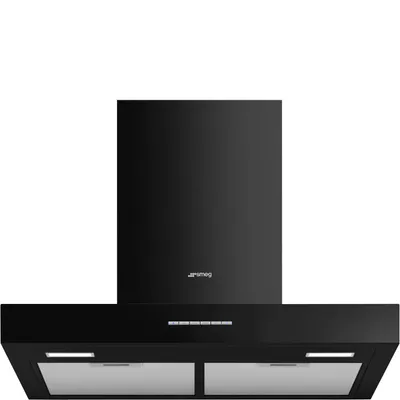 Smeg - Okap przyścienny KBT600BL Universale Czarny