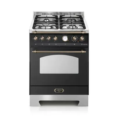Lofra - Kuchnia gazowa Dolcevita 60 Nero matt/bronze
