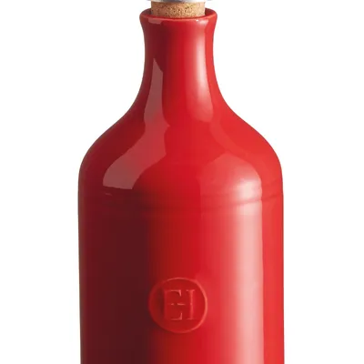 Emile Henry - Butelka na oliwę 400 ml Czerwona