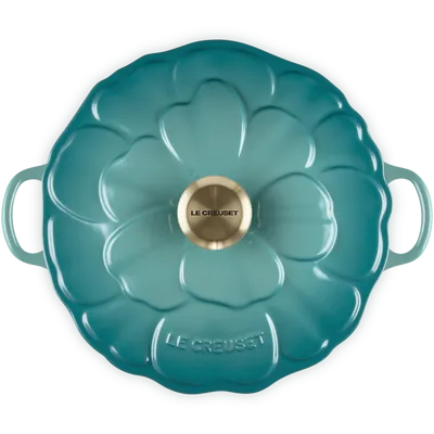 Le Creuset - Garnek Profesjonalny Gourmet z płatkami 26cm Bleu Riviera